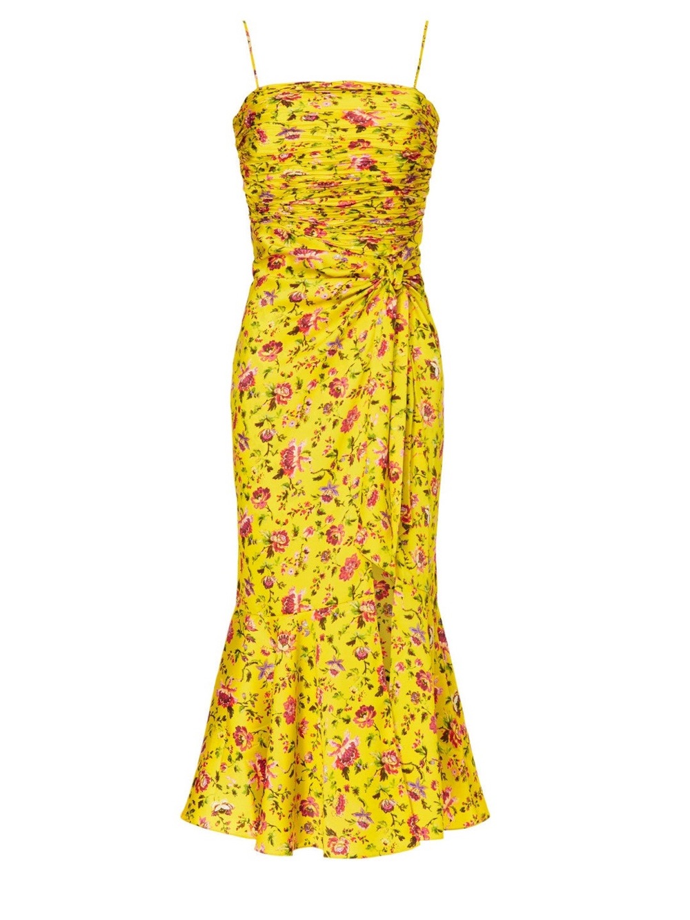 NWT Cinq à Sept Provence Katz Ruched Midi Dress sz 8 000/294 - Picture 13 of 16